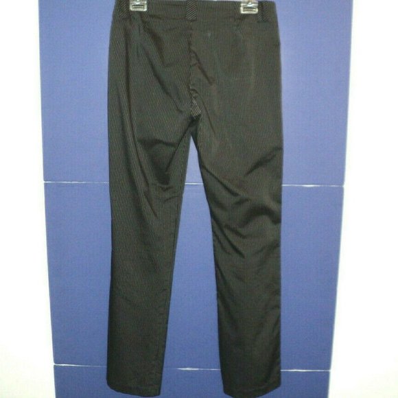Poleci Pants Size 8 Black w/ Silver Pinstripes - Picture 3 of 5